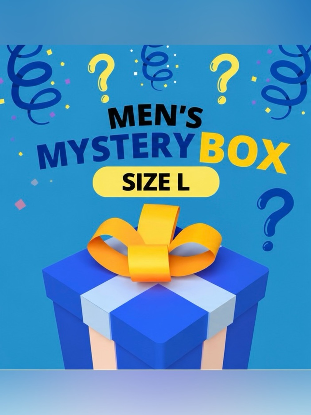 Men’s Mystery Box Size L | 10-15 Clothing Items | Branded Fashion Lot